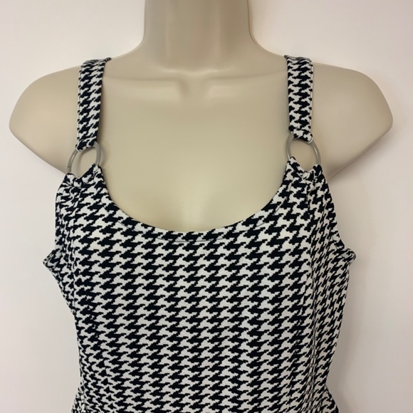 No Boundaries romper SZ M(7-9) houndstooth skort mini clueless 90’s causal - Picture 2 of 10